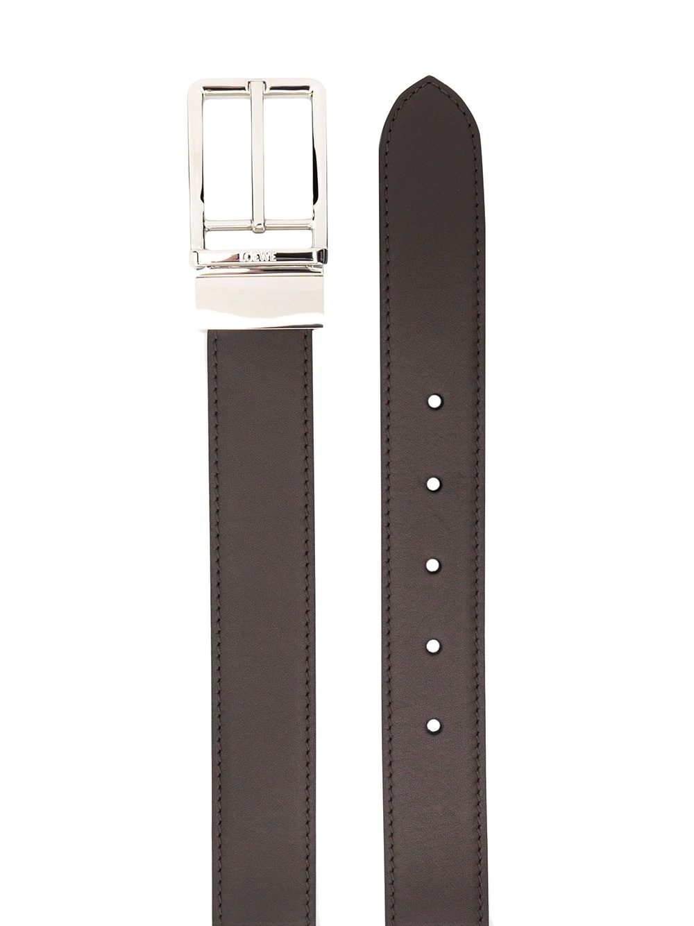 buckle grained belt - 2