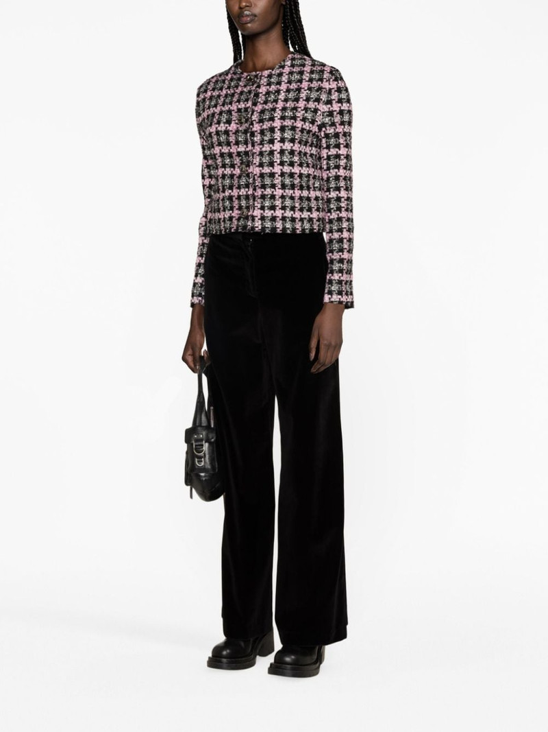 MSGM high-waisted flared trousers outlook