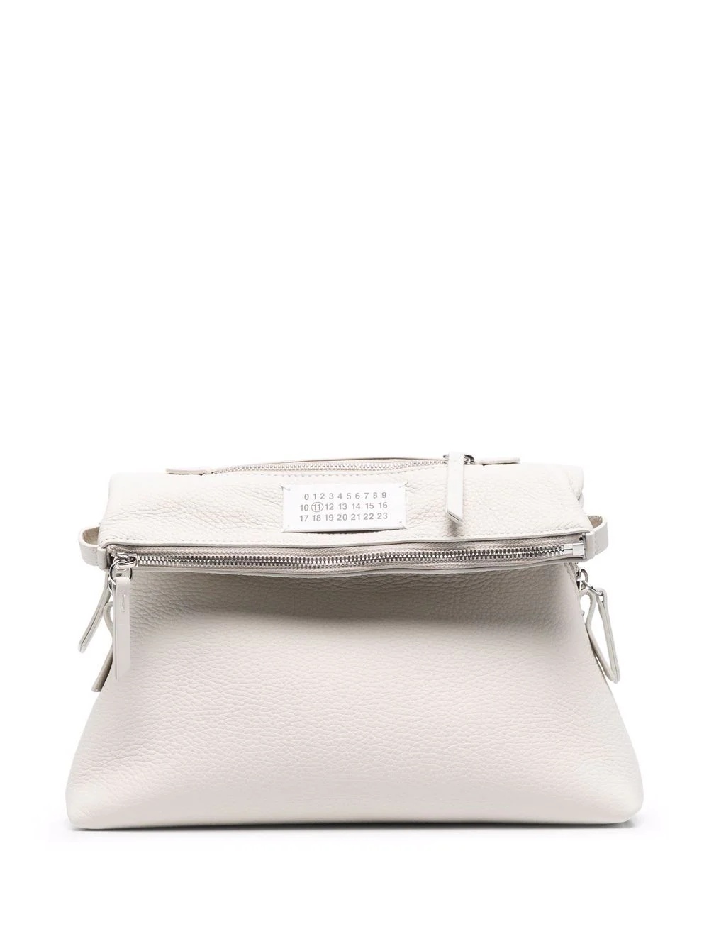 signature-stitch leather shoulder bag - 6