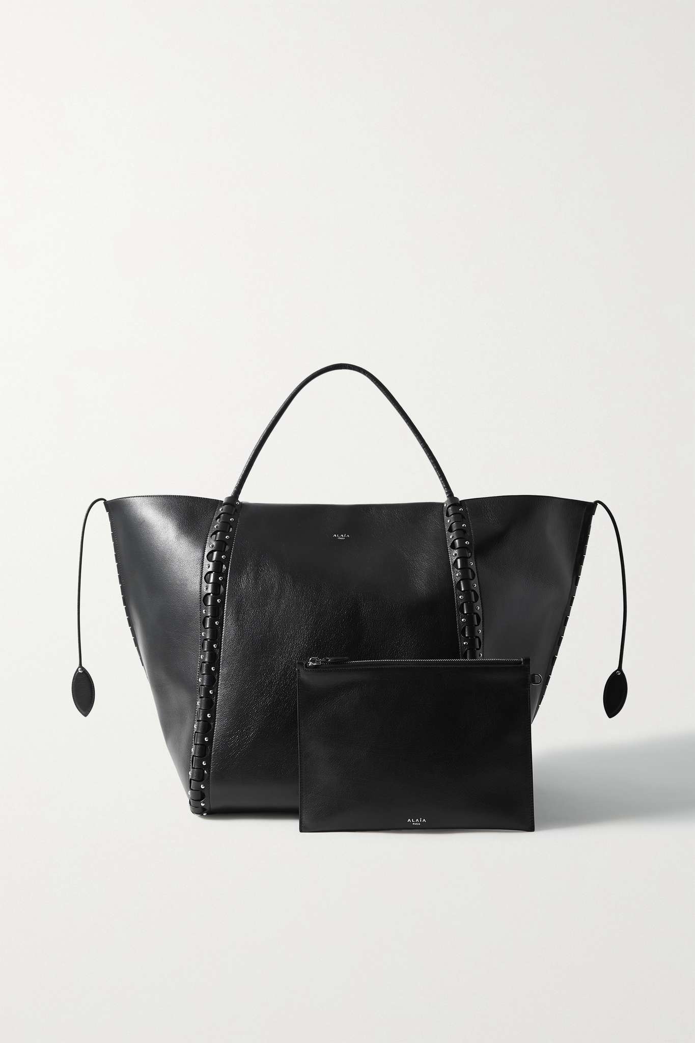 Hinge large studded leather tote - 6