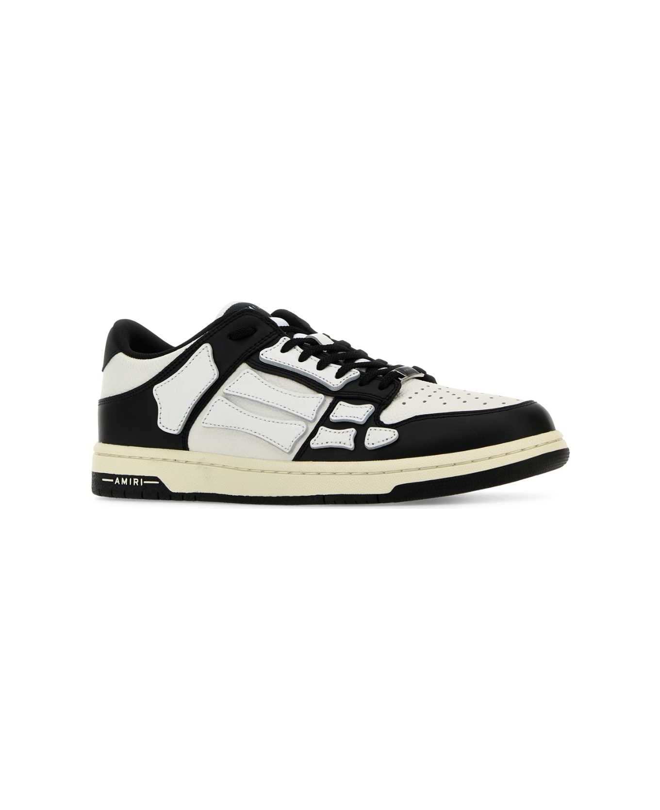 Two-tone Leather Skel Sneakers - 2