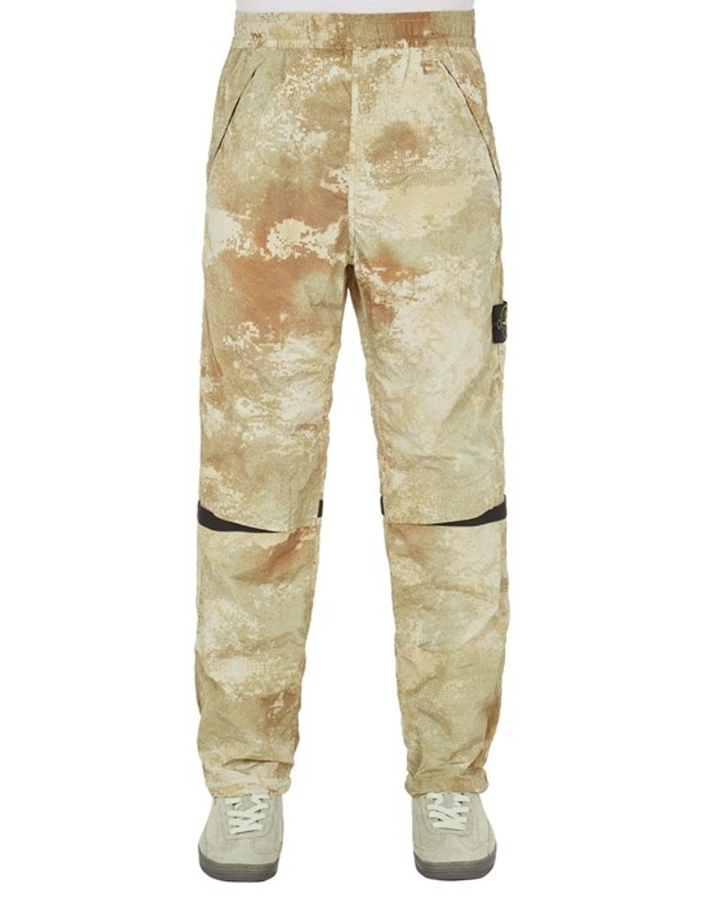 662E1 DISSOLVING GRID CAMO ON ECONYL® REGENERATED NYLON ECRU 1