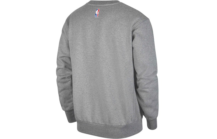 Nike Courtside Heritage Fleece Round Neck Pullover Los Angeles Lakers Gray CW4621-091 - 2