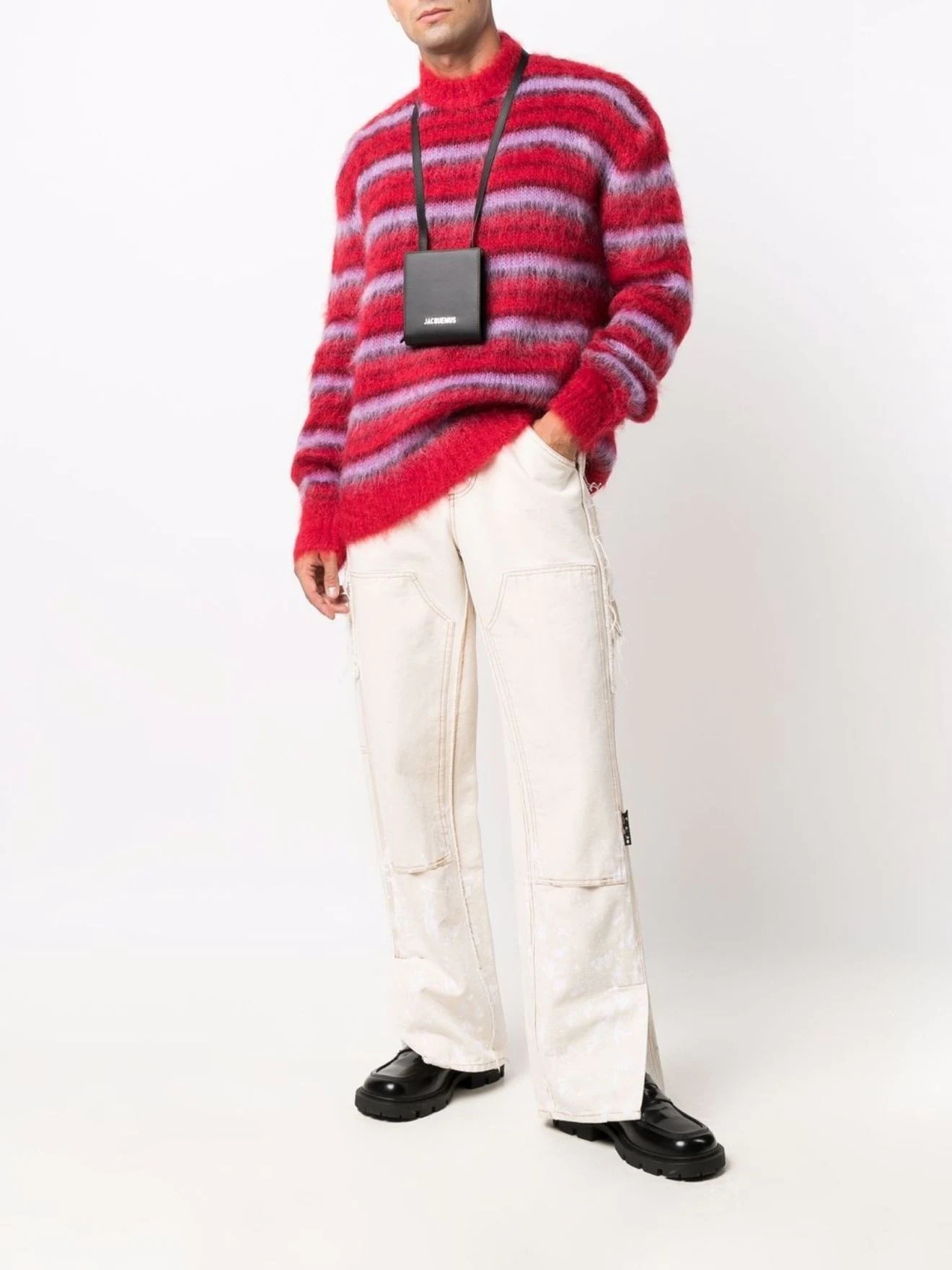 striped knitted jumper - 2