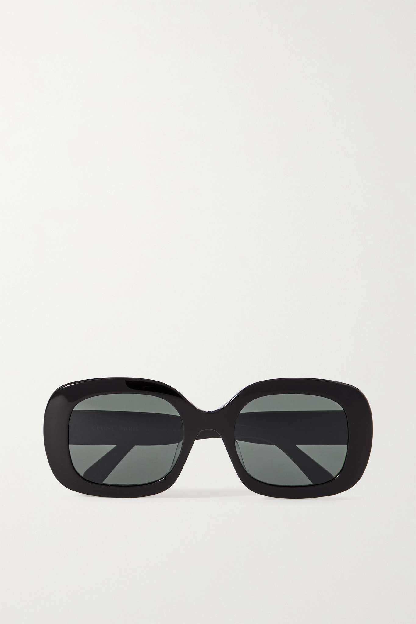 Triomphe oval-frame acetate sunglasses - 1