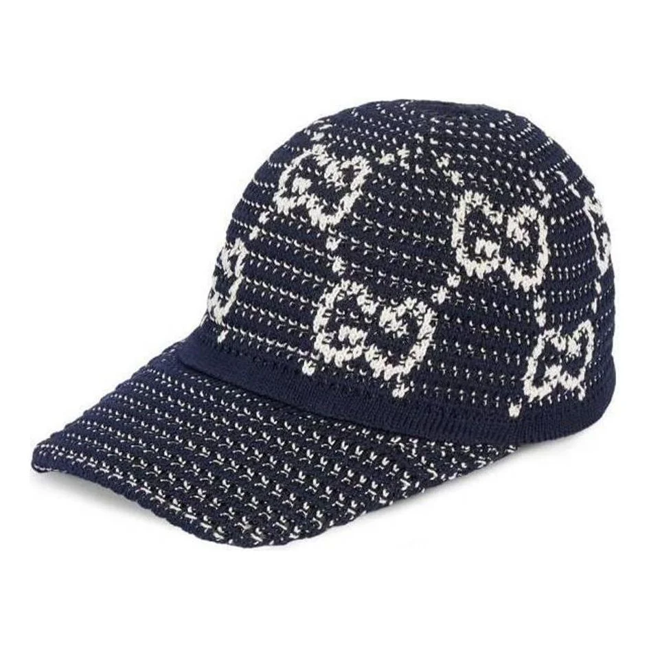 (WMNS) Gucci GG Crochet Cotton Baseball Hat 'Blue' 7473314HAY74000 - 1