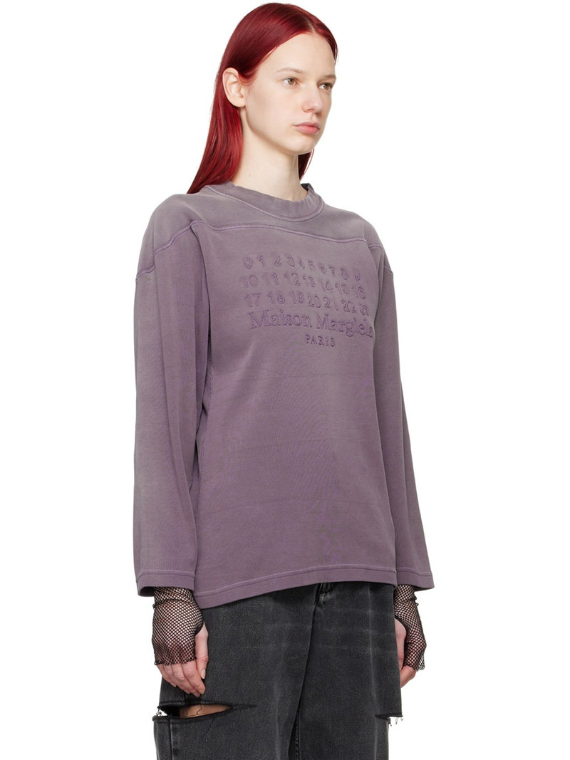 Purple Embroidered Sweatshirt 2