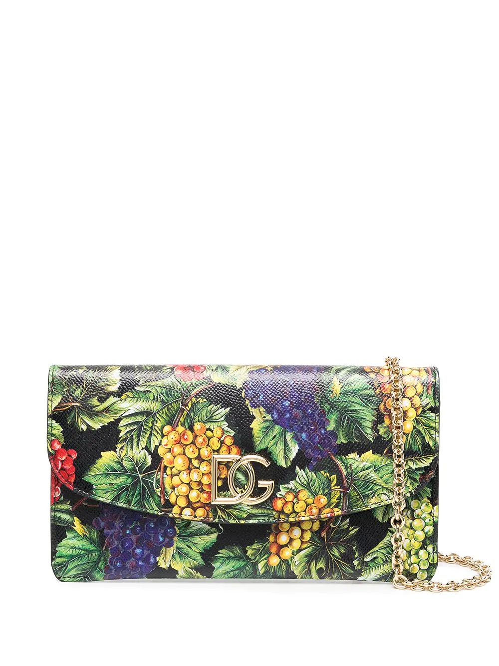 grape-print crossbody bag - 1