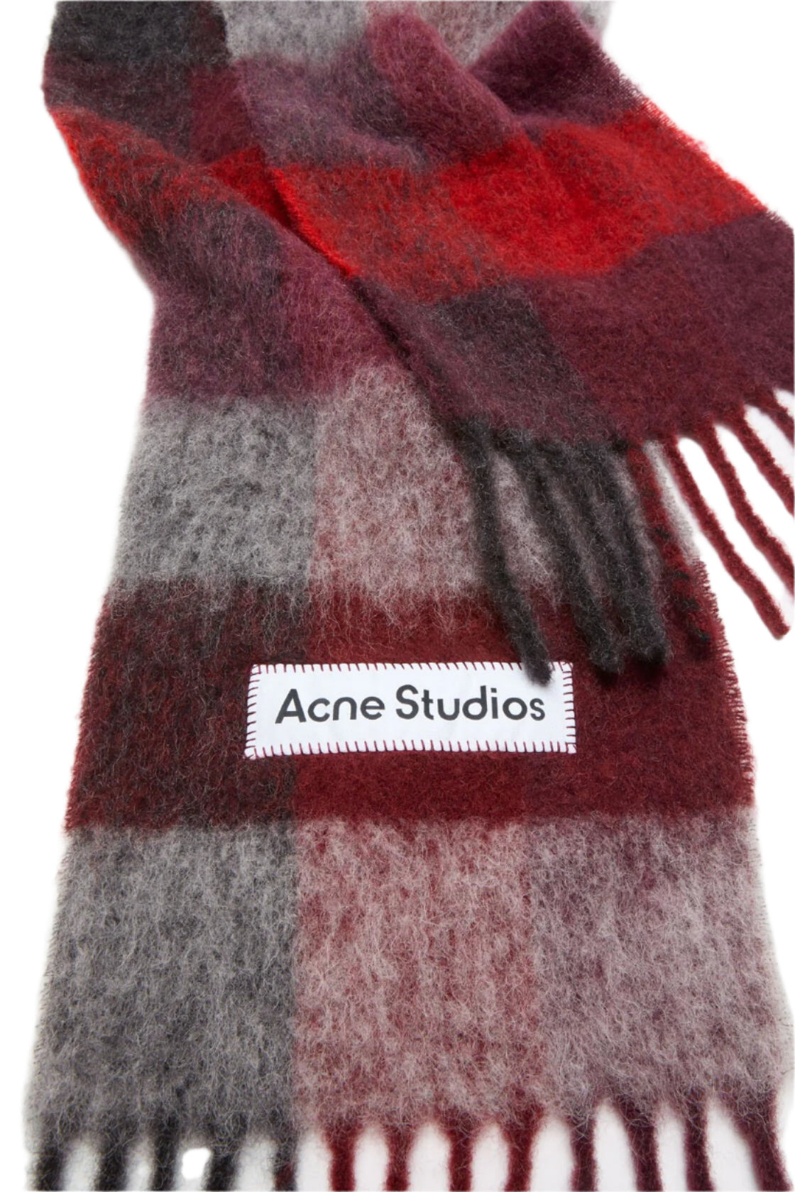 MOHAIR CHECKED SCARF - 2