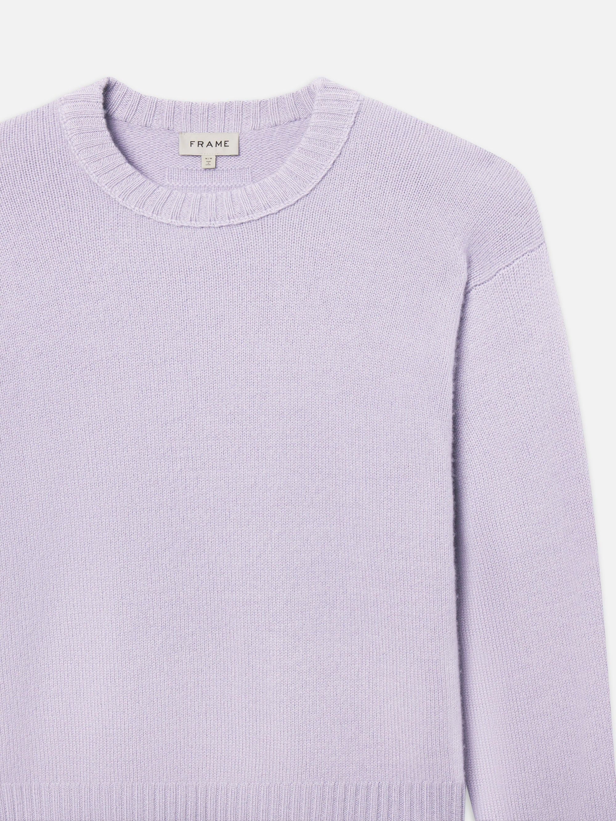 Cashmere Crewneck Sweater in Old Lavender - 2
