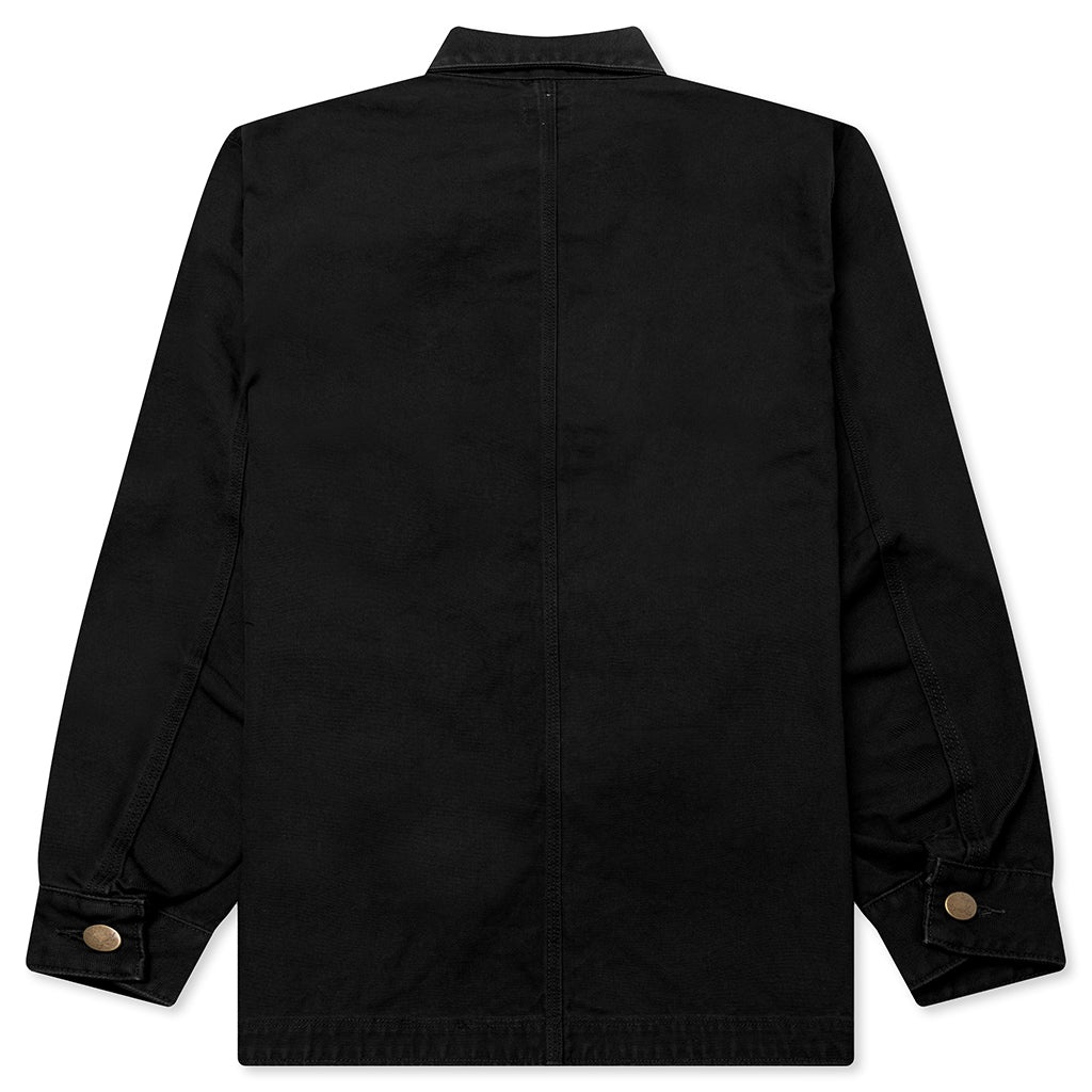 COTTON CANVAS COVERALL - BLACK - 2