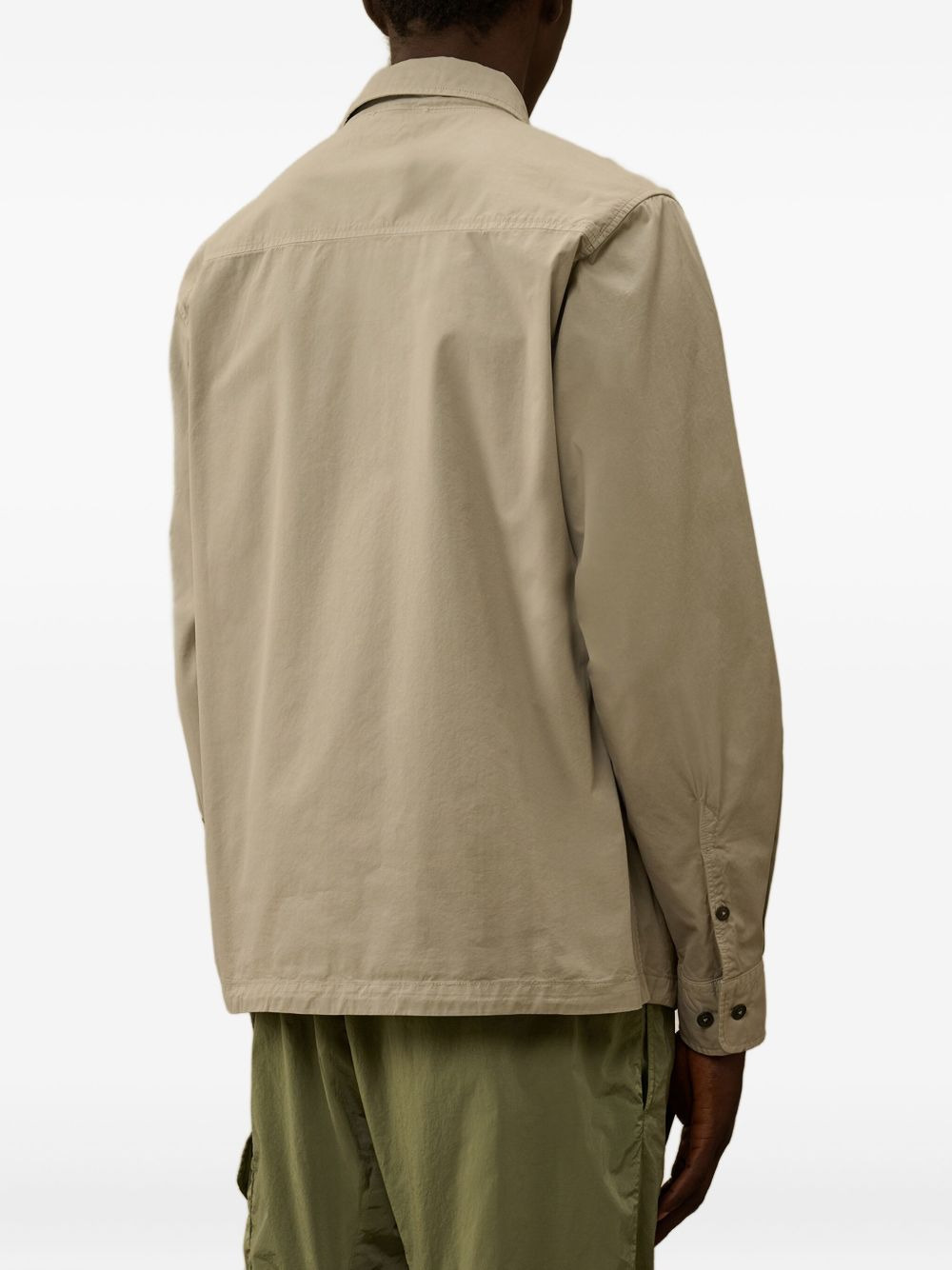 zip-fastening pocket shirt jacket - 4