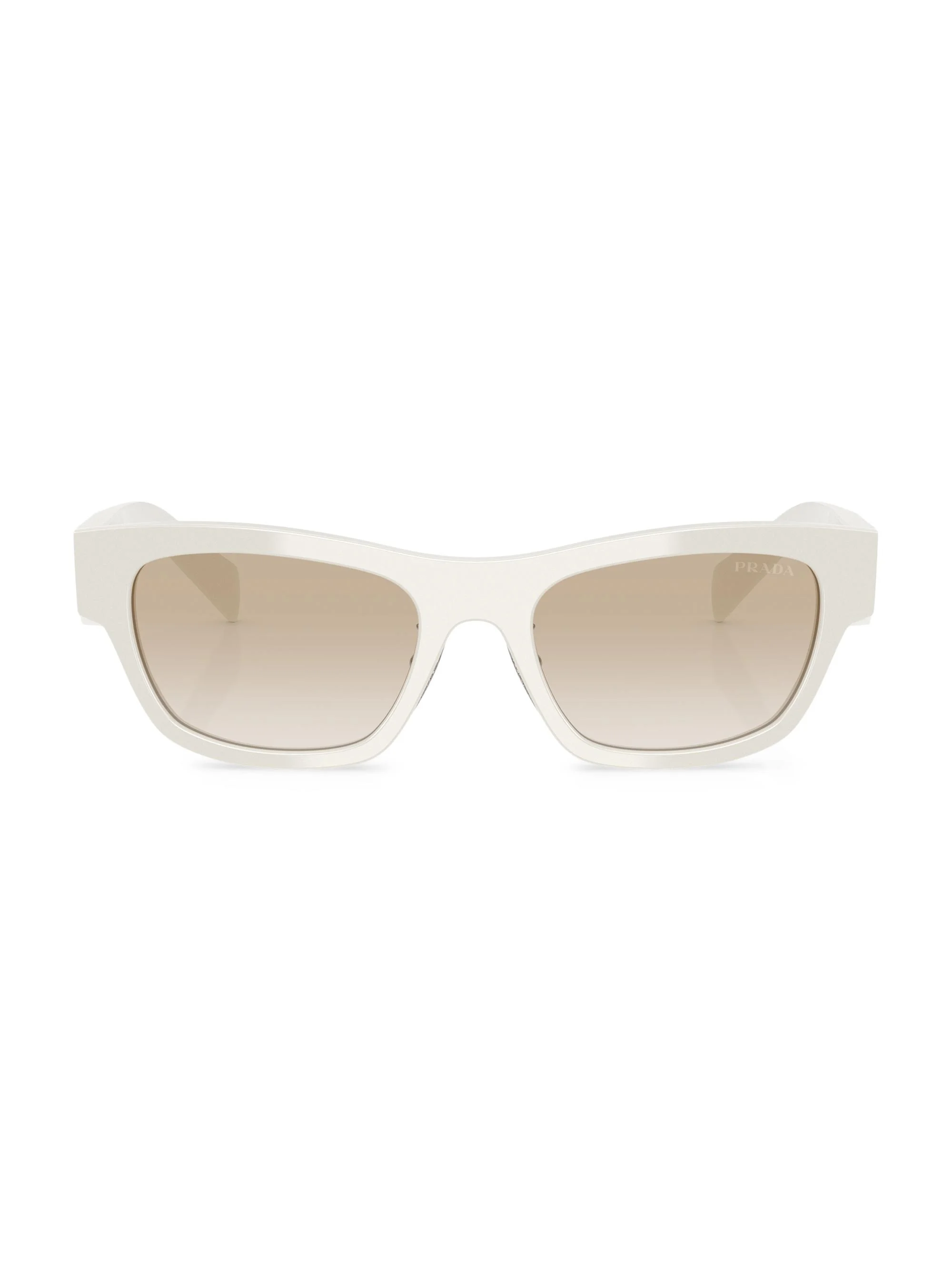 Women's 53MM Rectangular Sunglasses - White Grey Gradient - 1