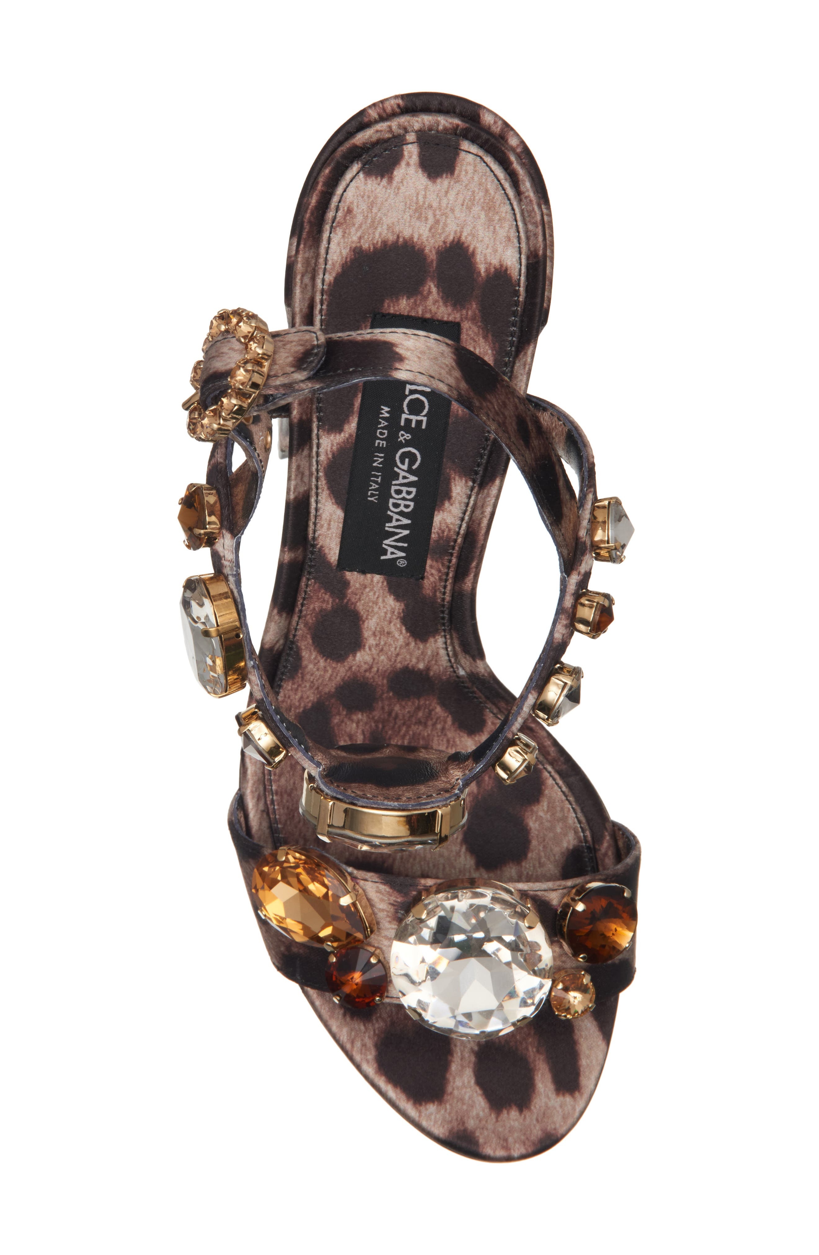 Dolce&Gabbana Crystal Embellished Sandal in Leo New at Nordstrom - 5
