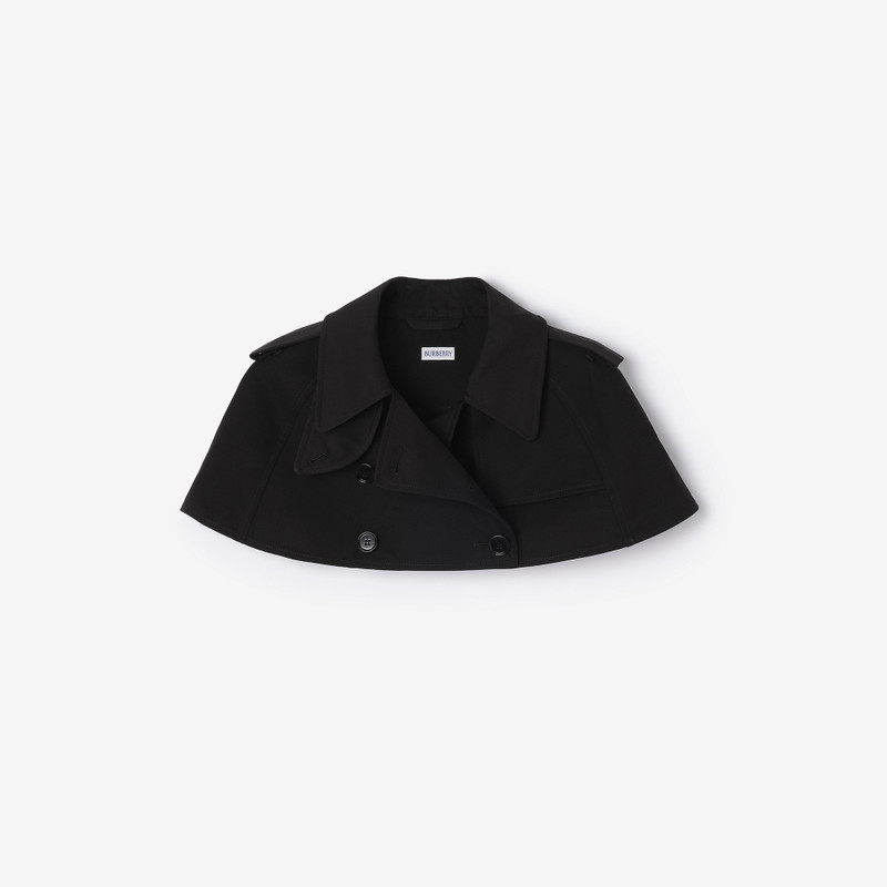 Gabardine Trench Capelet 1