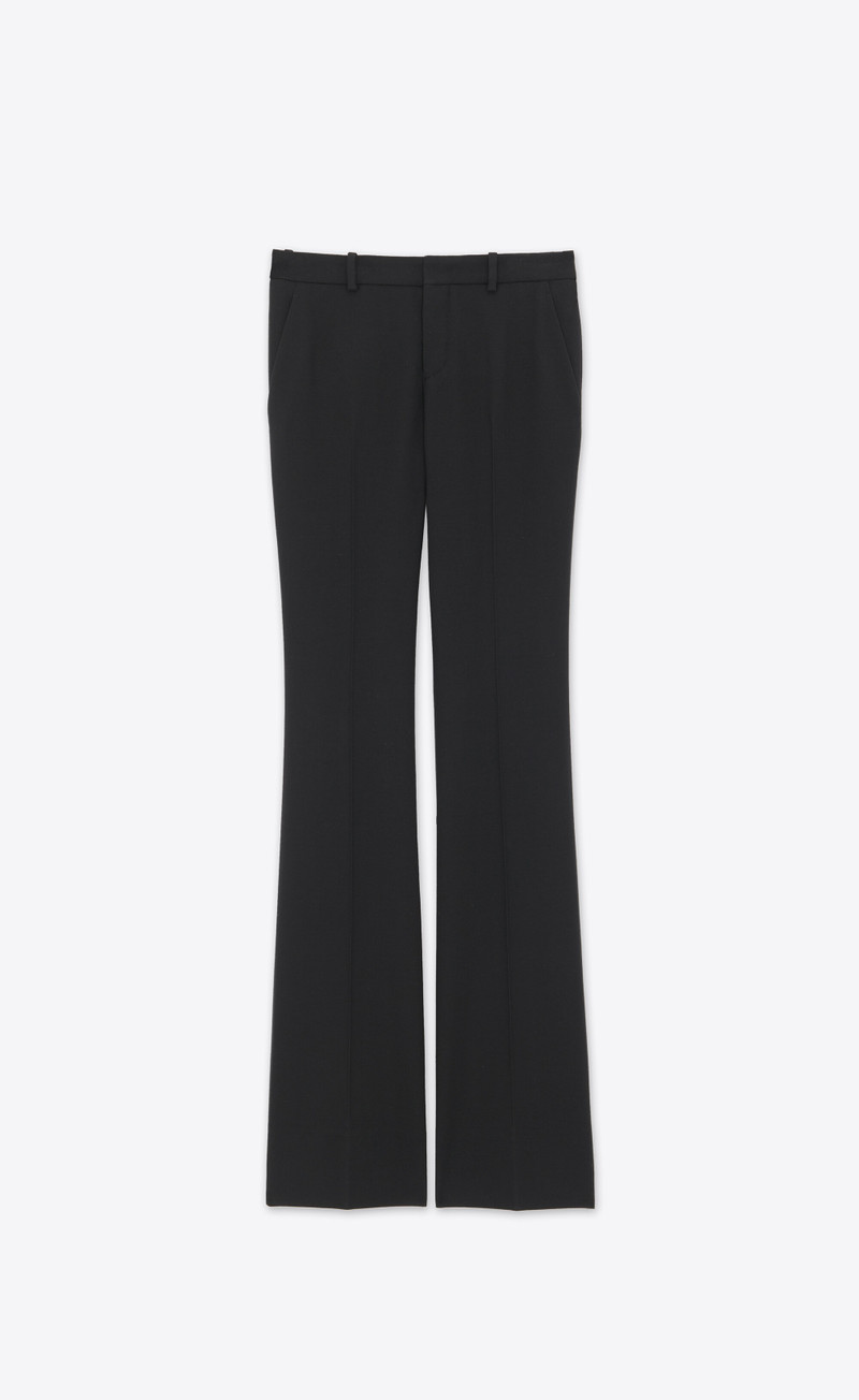 flared pants in wool gabardine 1