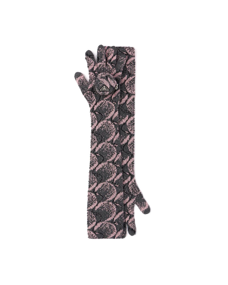 Superfine wool jacquard gloves 1