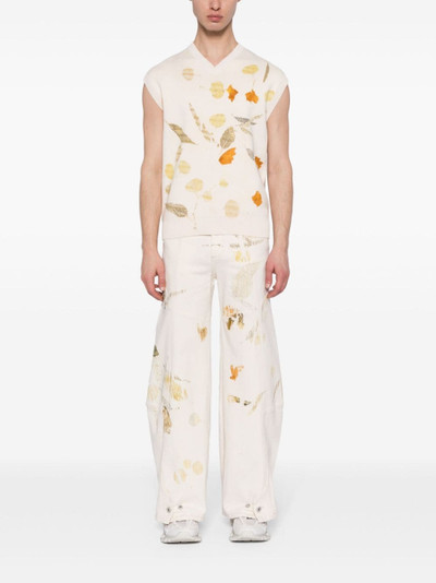 FENG CHEN WANG graphic-print knitted vest outlook