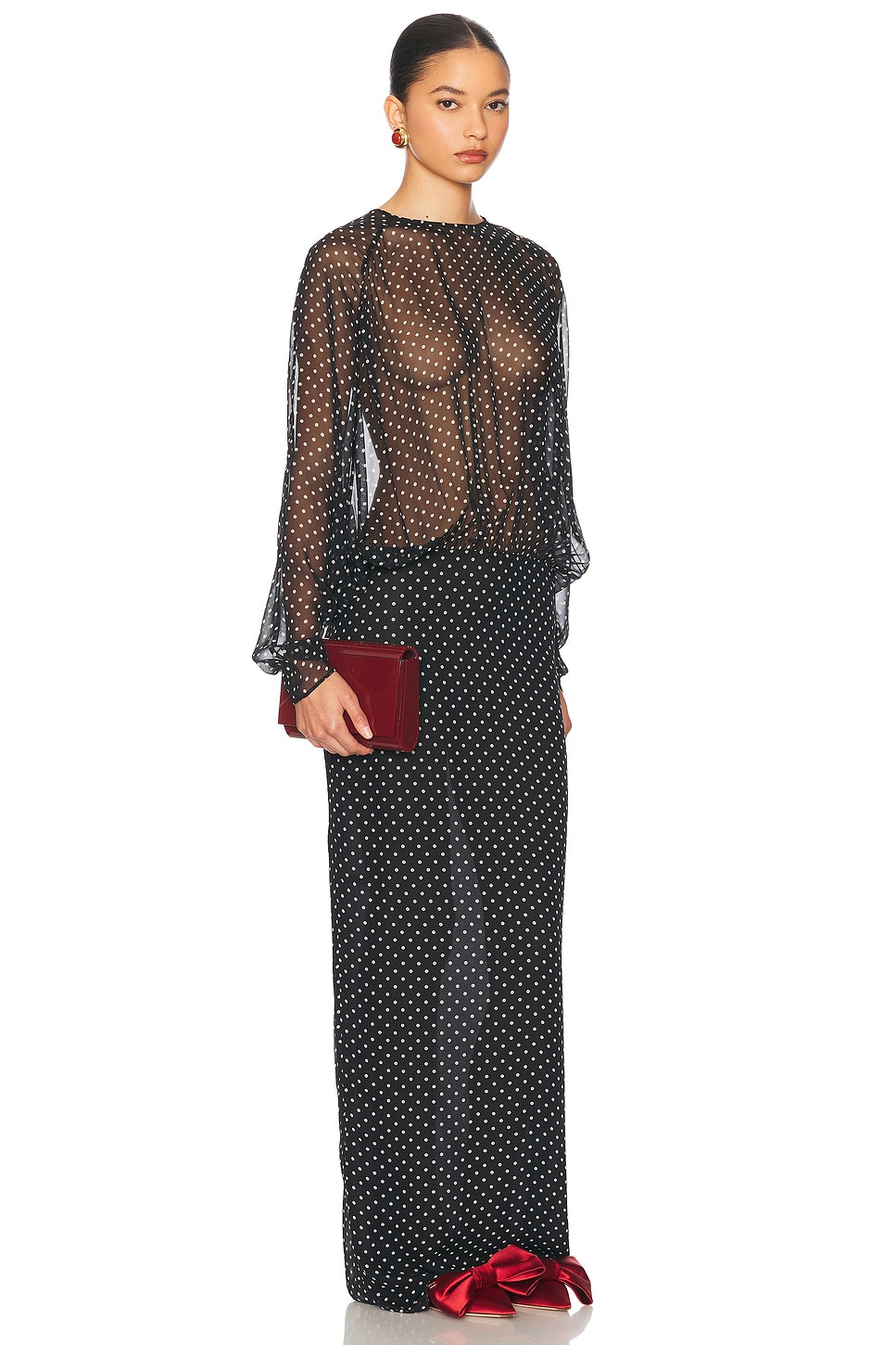 The Sabrina Dress in Printed Silk Chiffon - 2