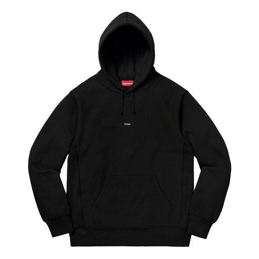 Supreme Micro Logo Hooded Sweatshirt 'Black' SUP-FW19-860 - 1
