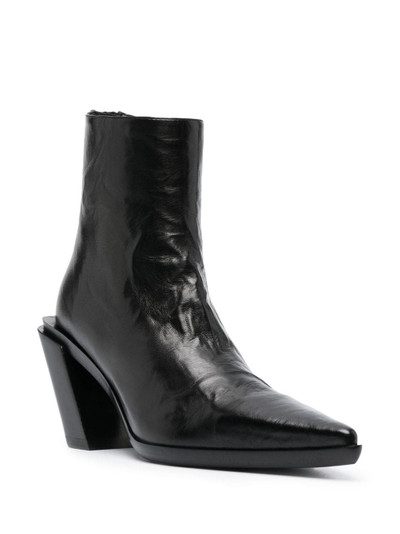 Ann Demeulemeester leather ankle boots outlook