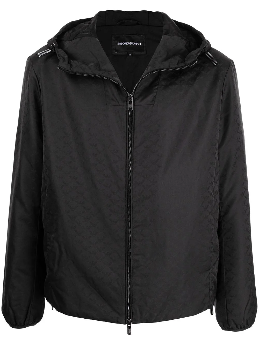 zip-up hooded jacket - 1