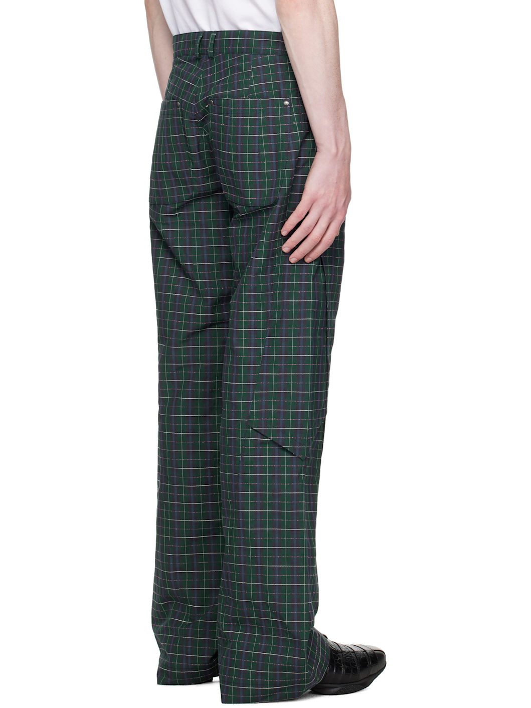 Green & Navy Kraner Trousers - 3