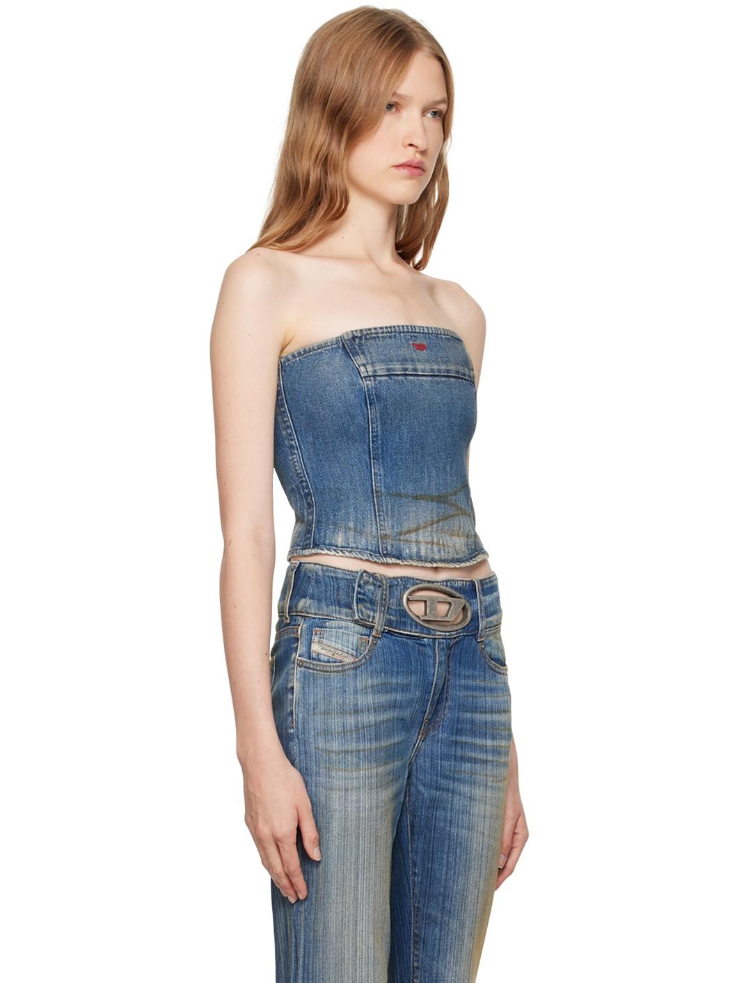 Blue De-Ville Tube Top - 2