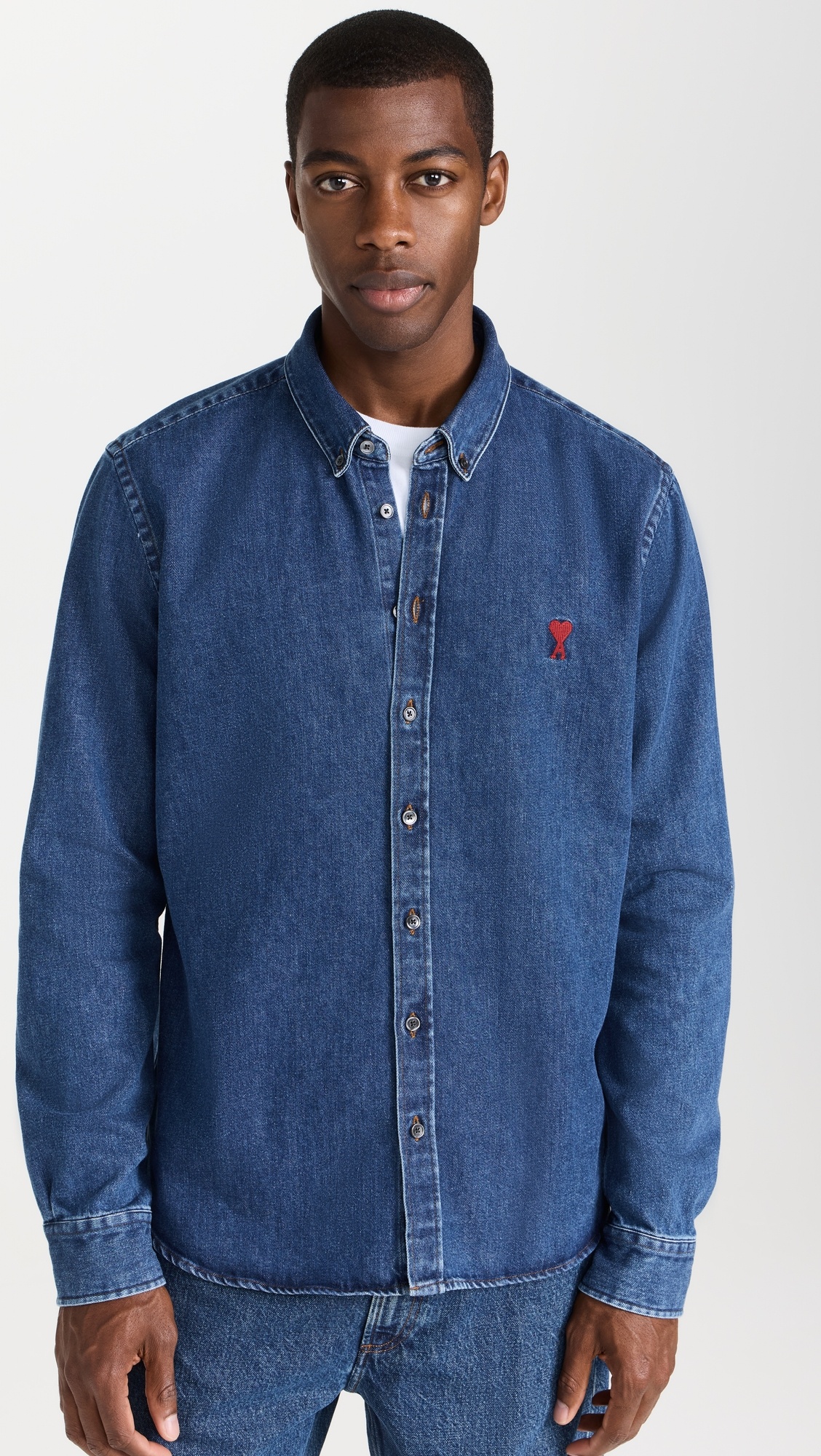 ✩ Ami ✩ Burgundy cable-knit polo shirt Ami paris - unisex - AMI