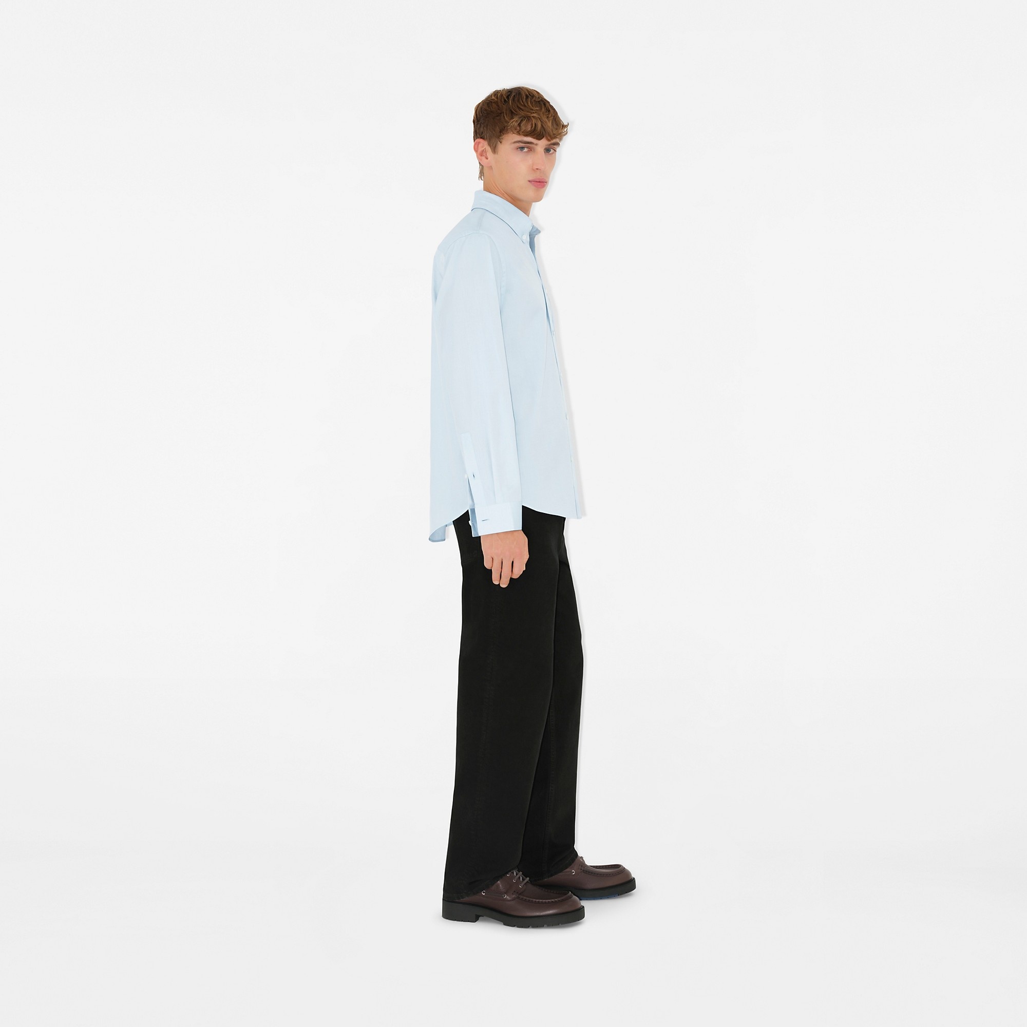 Relaxed Fit Cotton Oxford Shirt - 3