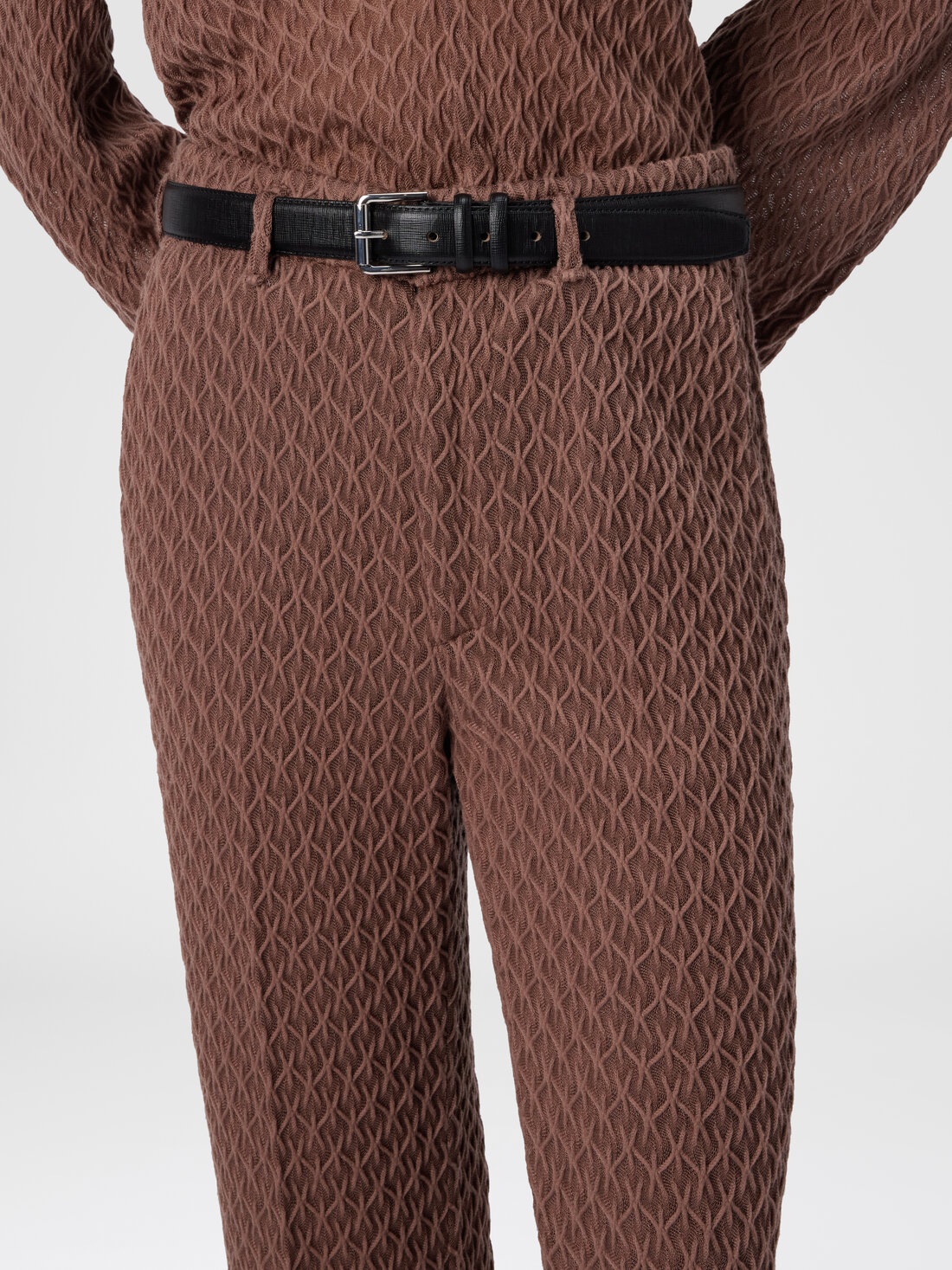 Tapered Pants in Embroidered Lace - 5