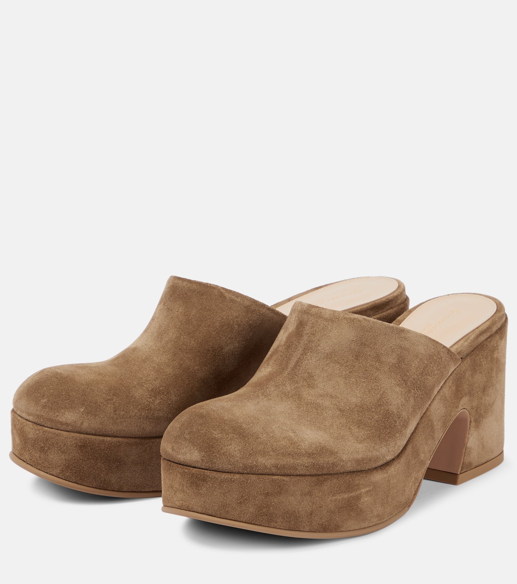 Lyss suede platform mules - 5