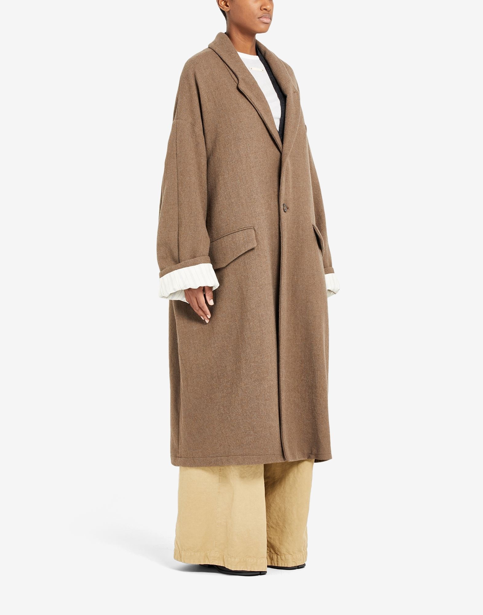 Wool long coat - 3
