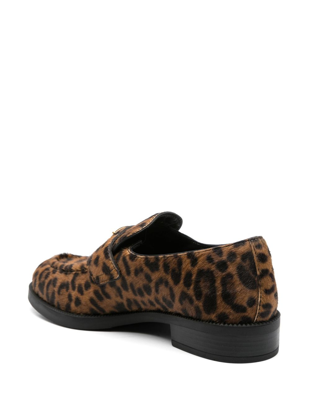 triangle-logo loafers - 3