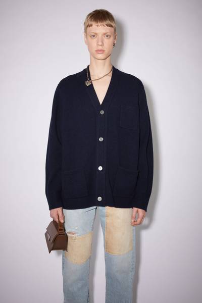 Acne Studios Wool blend cardigan - Navy outlook