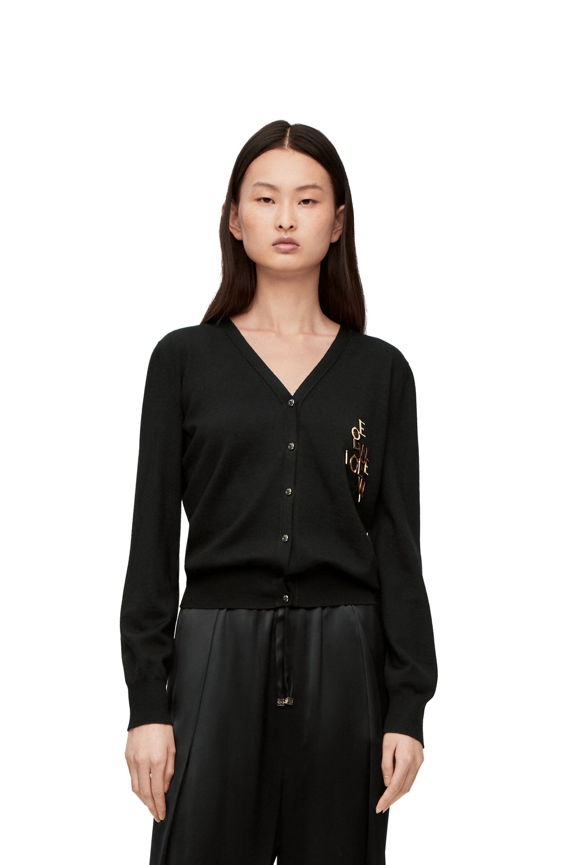 LOEWE charm cardigan in wool - 3