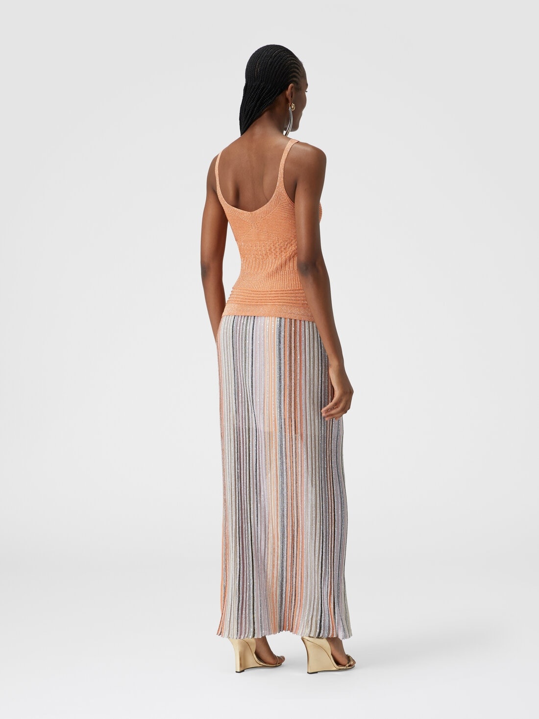 Lamé multi-processing viscose tank top - 3