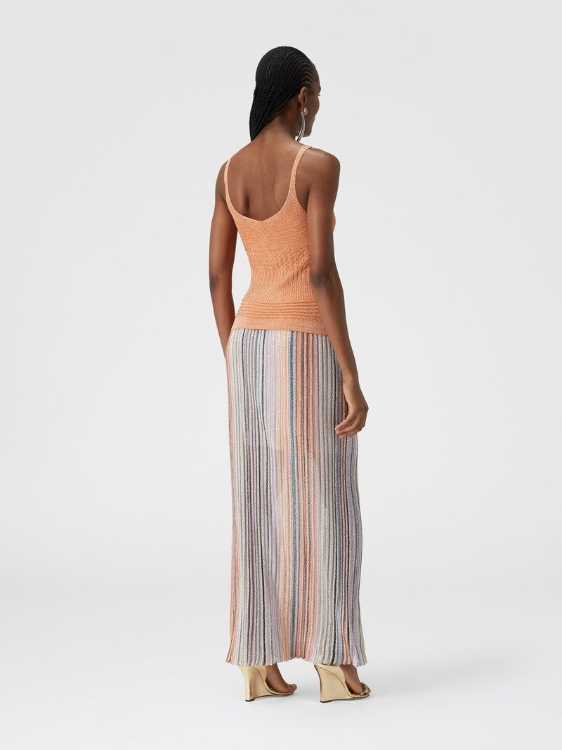 Lamé multi-processing viscose tank top 3