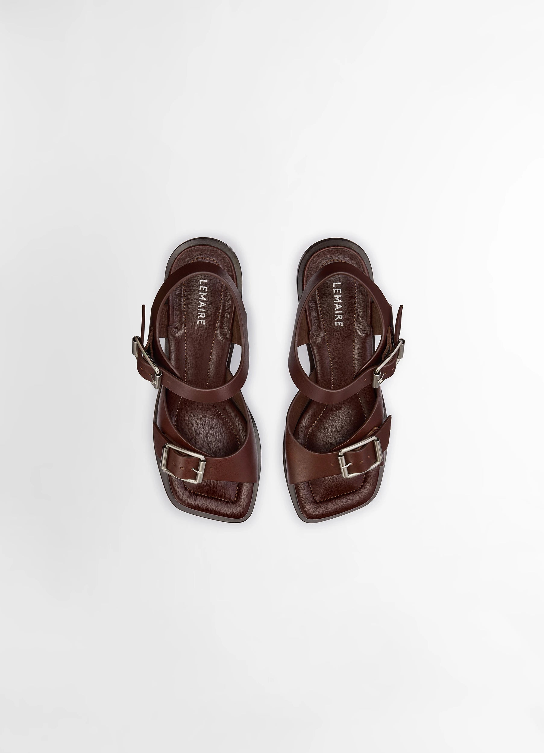 SQUARE HEELED SANDALS WITH STRAPS 80 - 5