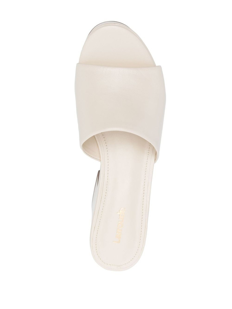 Miso open-toe flatform mules 4