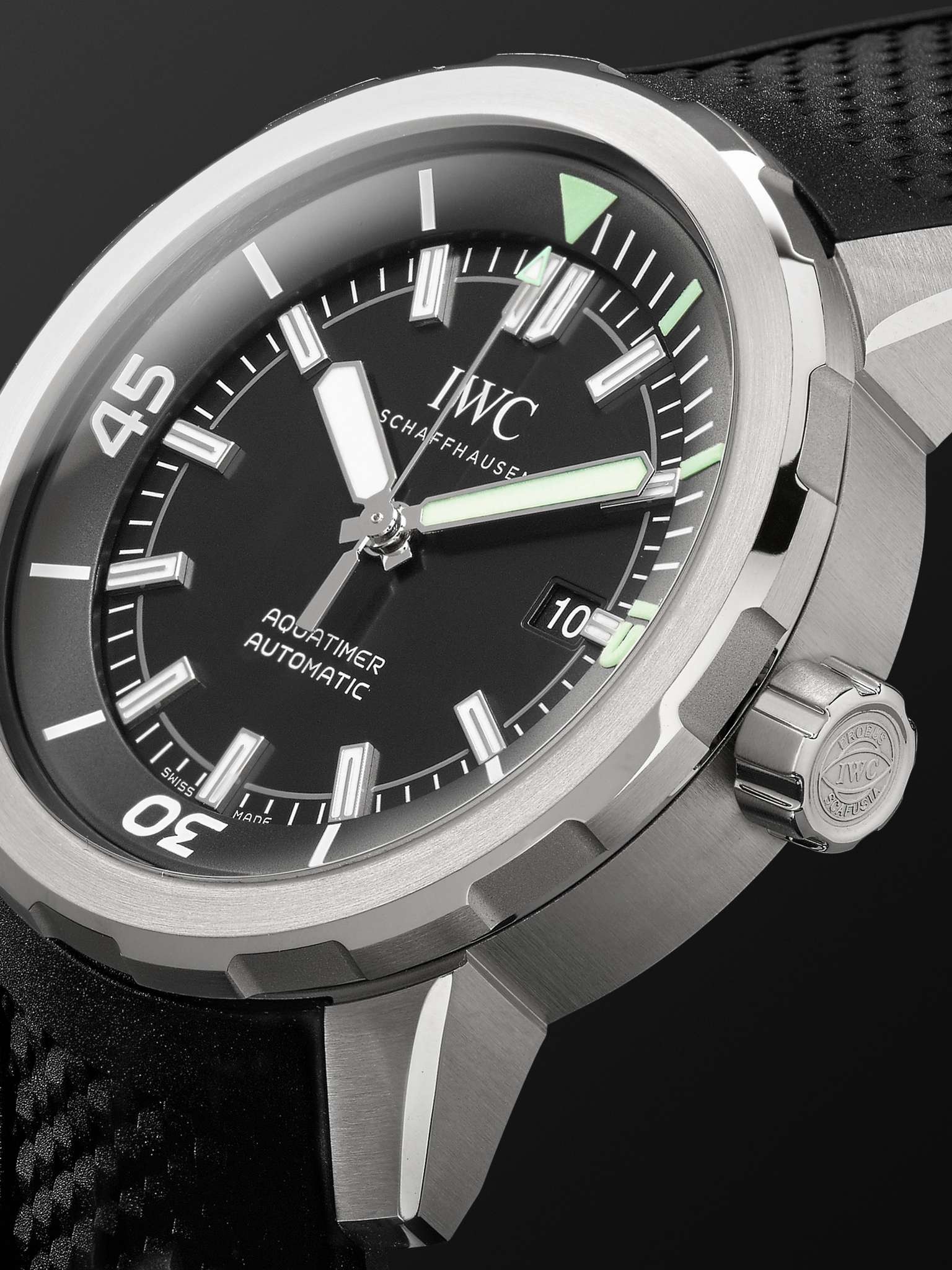 Aquatimer Automatic 42mm Stainless Steel and Rubber Watch, Ref. No. IW329001 - 4