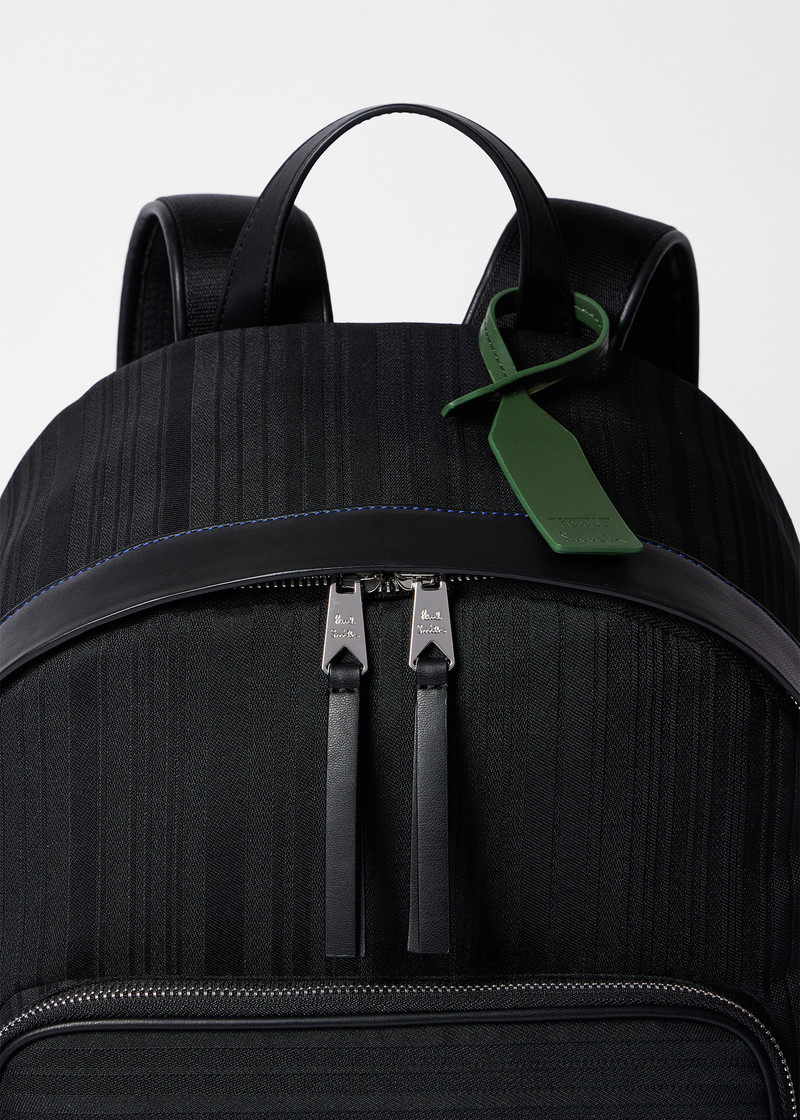 Paul Smith x MINI - Black Shadow Stripe Backpack 5