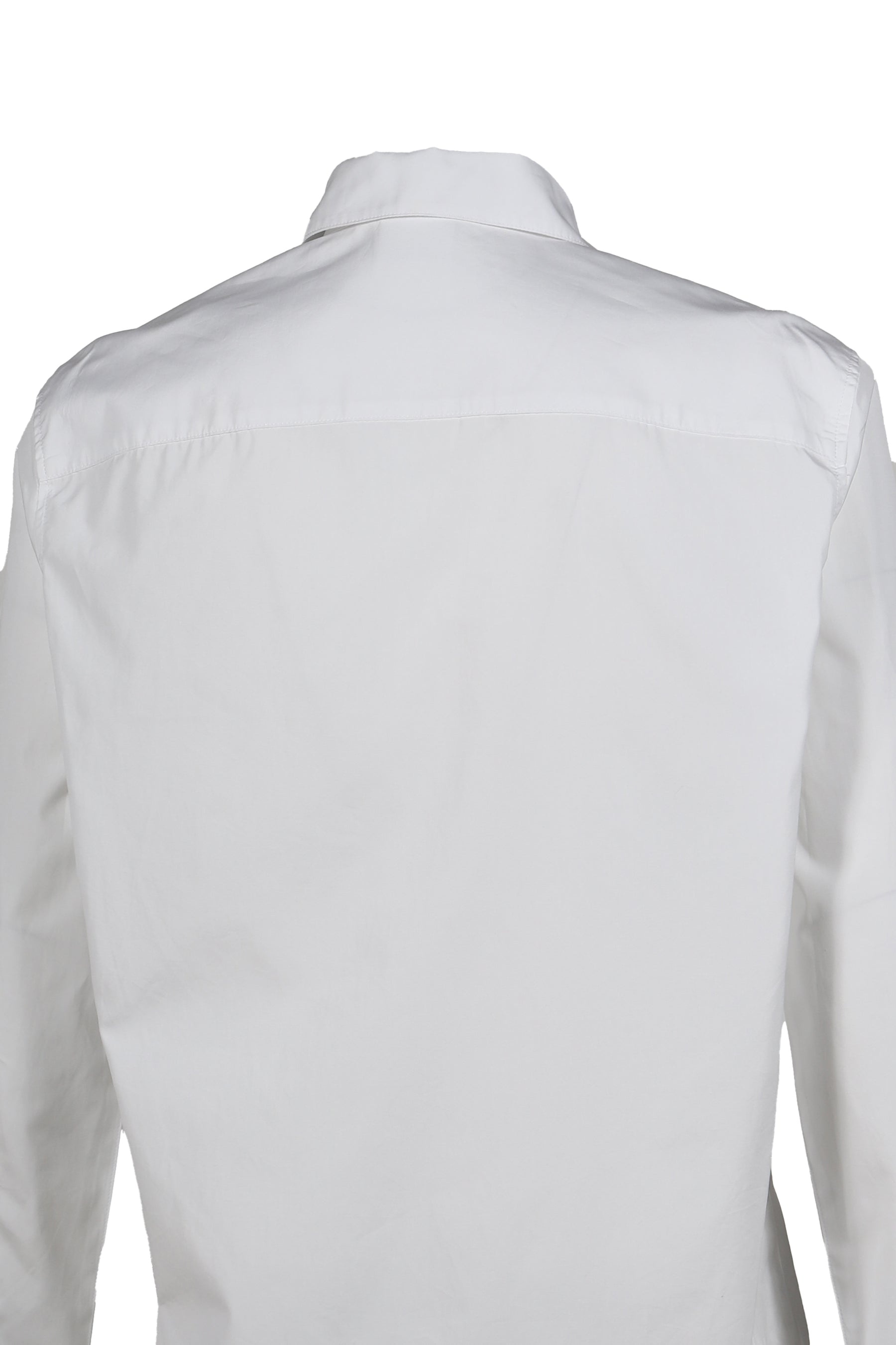 ZIPPED POPLIN SHIRT / WHT - 5