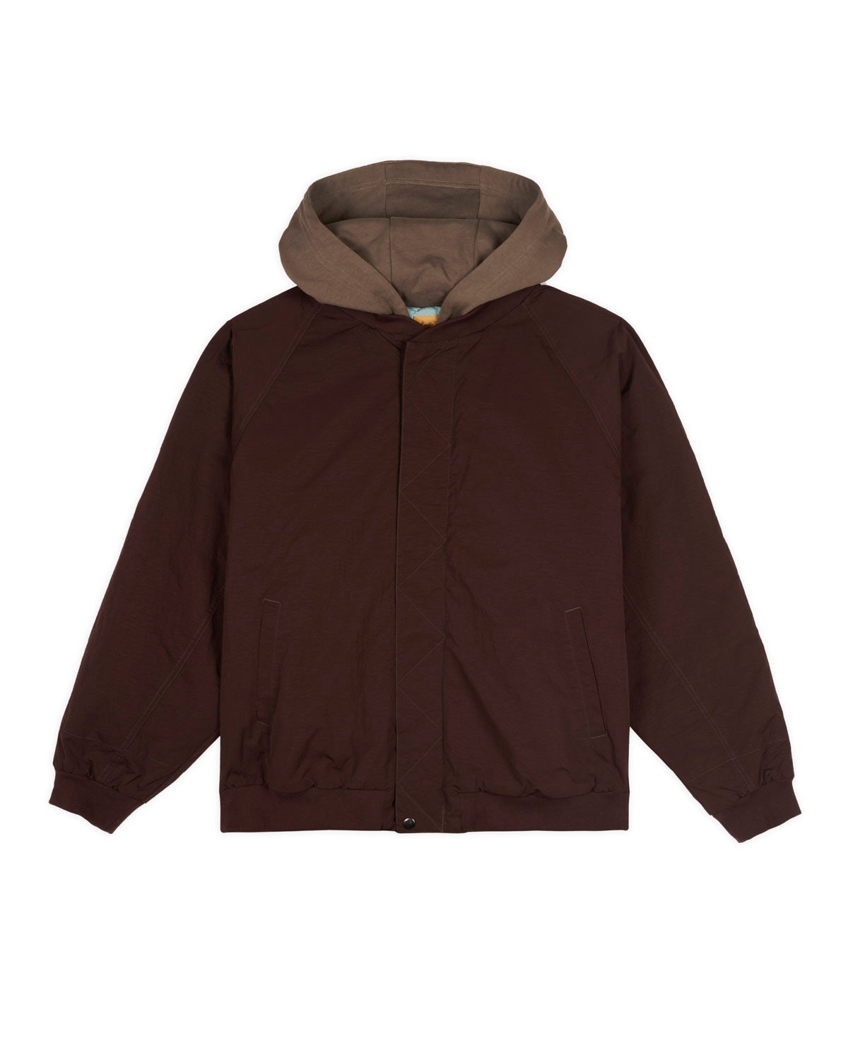Hooded Flight Jacket - Chocolate - 1