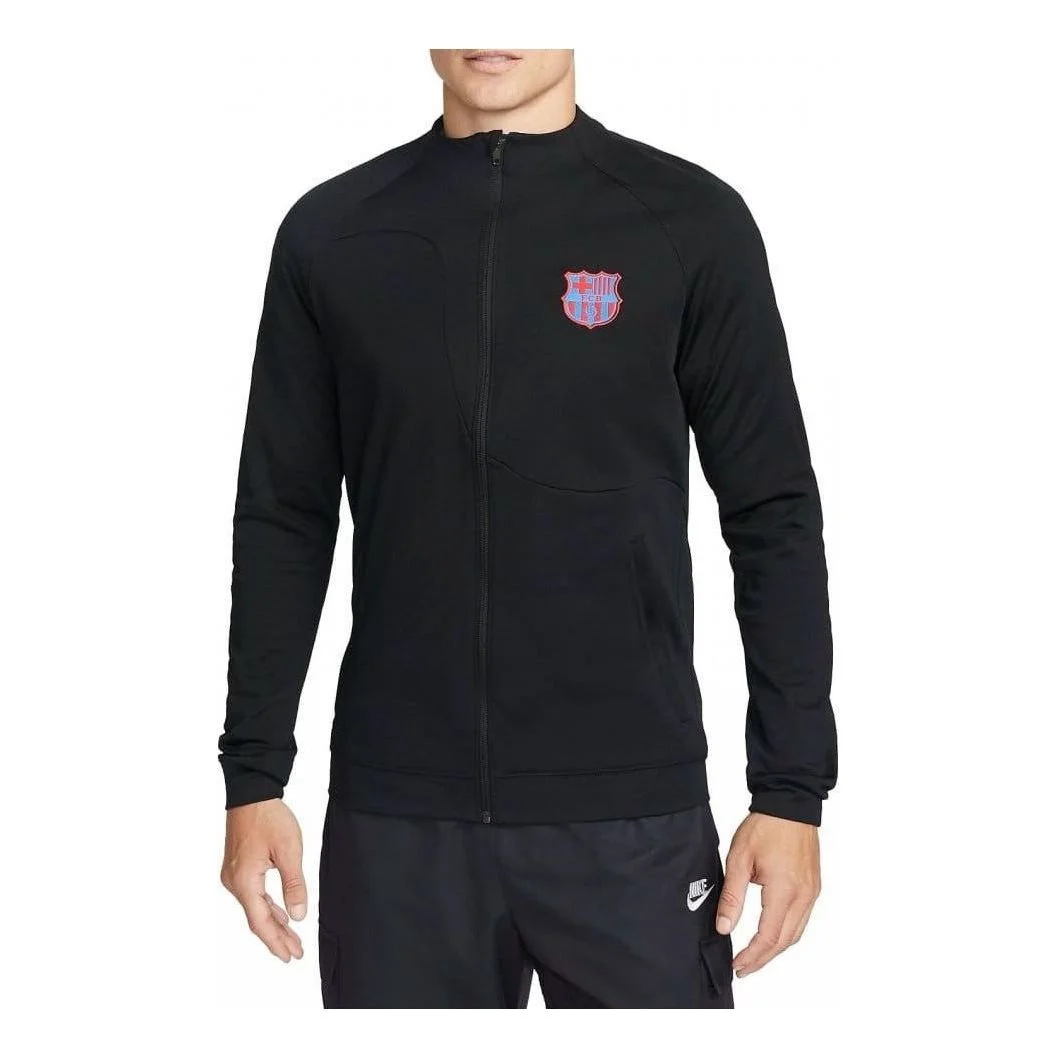 Nike F.C. Barcelona Academy Pro Knit Football Jacket 'Black' DN3077-010 - 1