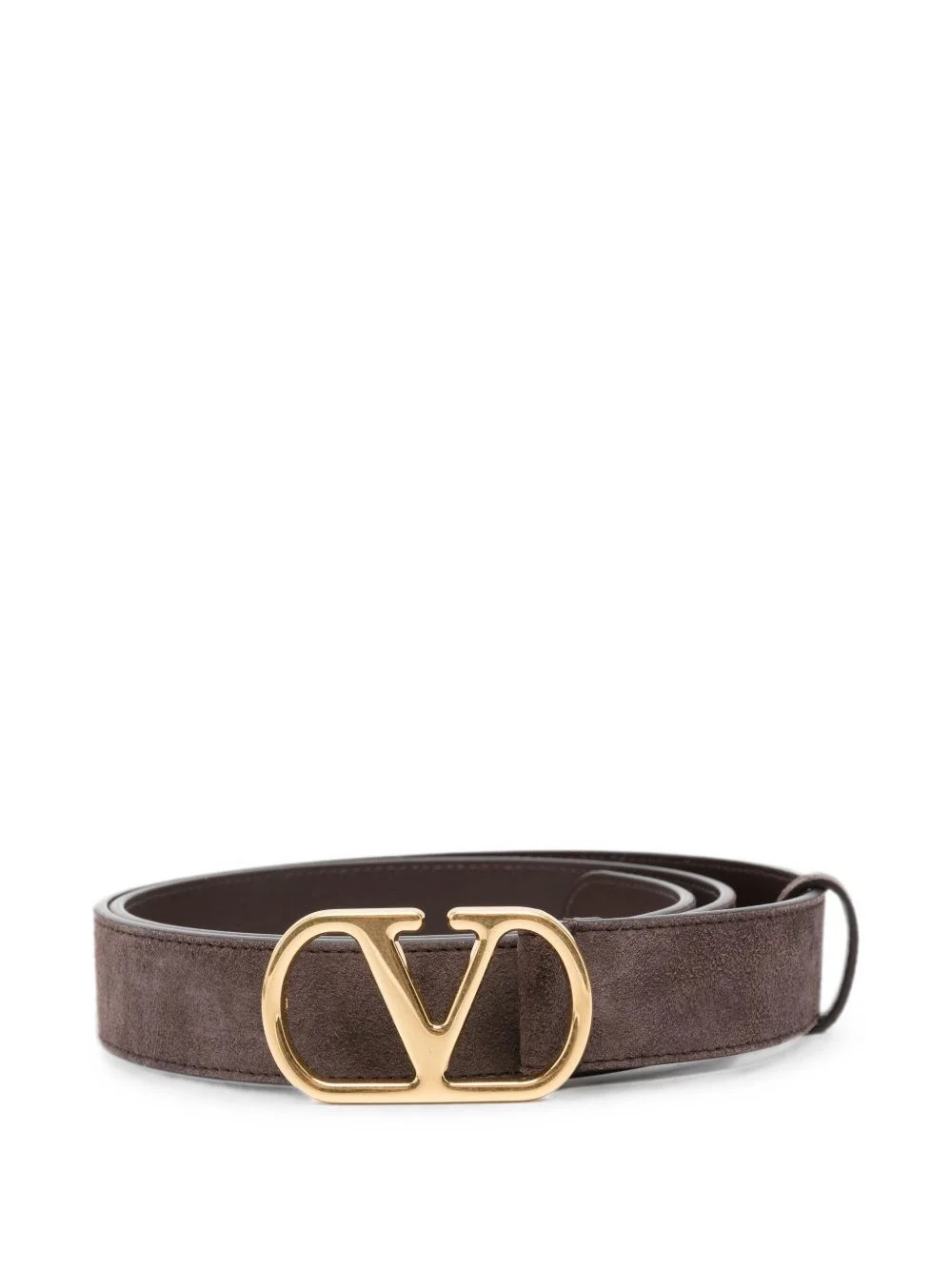VLogo Signature suede leather belt - 1