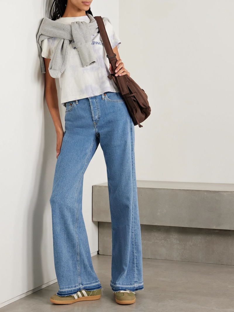 RE/DONE Mid-rise wide-leg jeans Mid denim outlook
