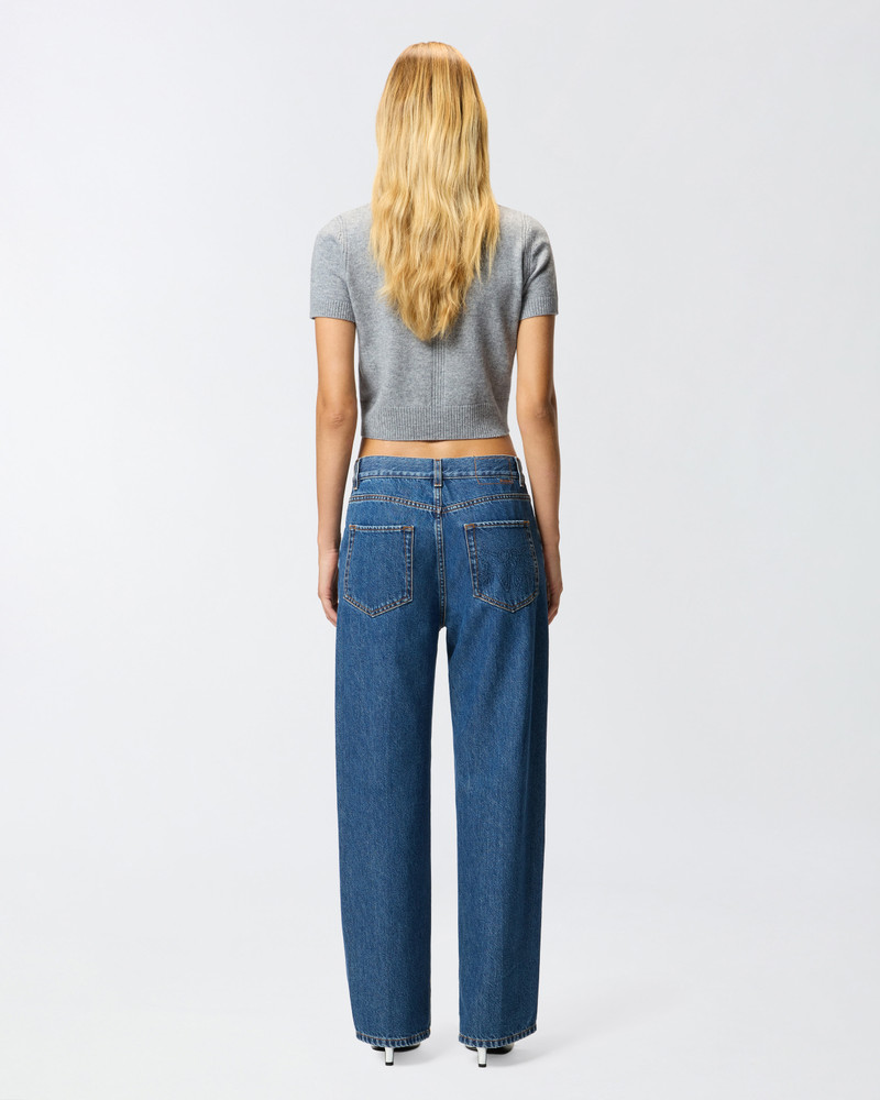 LOOSE-LEG JEANS WITH SLIT ON THE HEM 4