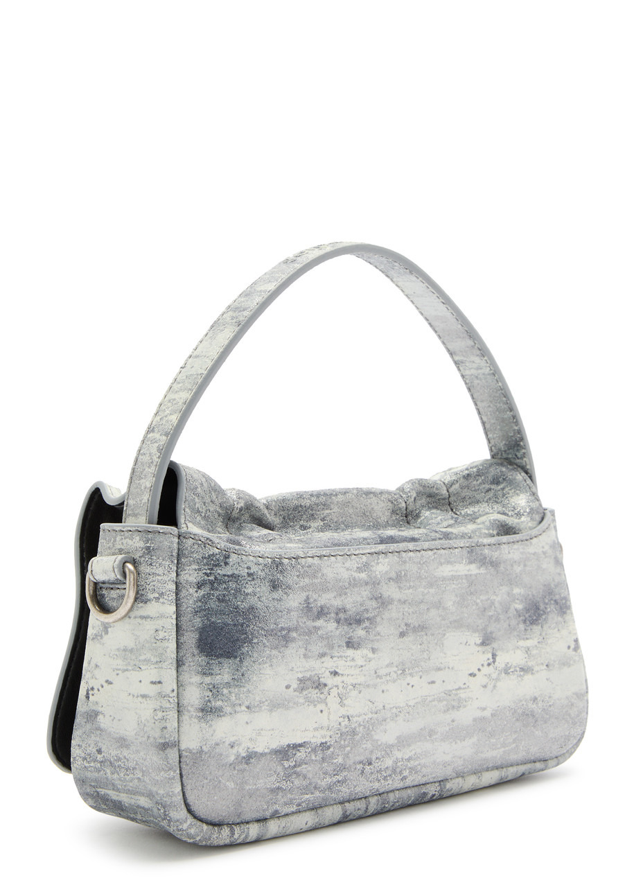 Acne Studios Mini Multipocket Metallic-suede top Handle bag - 2