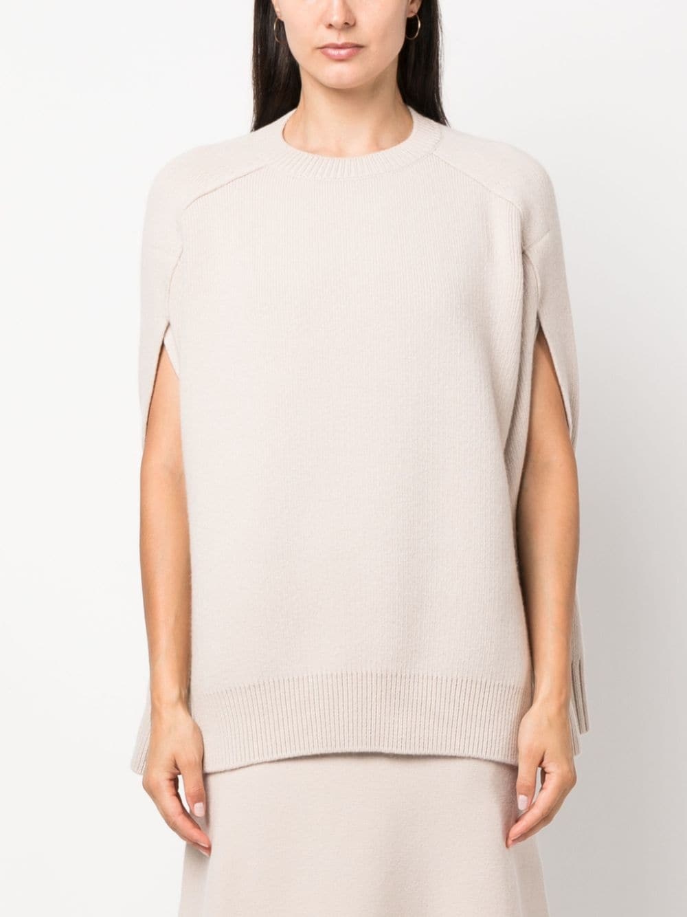 cape-back v irgin-wool blend jumper - 6